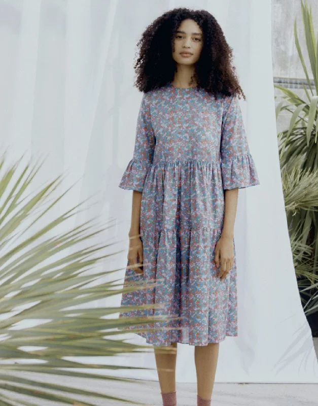 Natasha Tiered Dress Sewing Pattern, Liberty Fabrics
